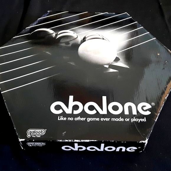 Vintage Abalone Board Game- Galoob, B&W Hexagon Strategy Game, 1990 COMPLETE - Picture 1 of 12
